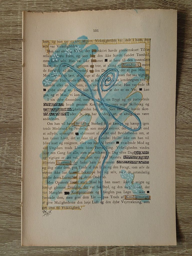 E - Mixed media (akvarel mm) på bogpapir
af K.A. Kristensen