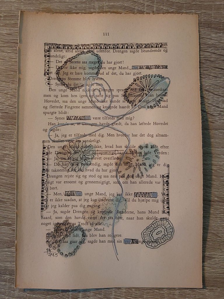B - Mixed media (akvarel mm) på bogpapir
af K.A. Kristensen