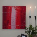 Stemning fra galleriet m maleri af K.A. Kristensen