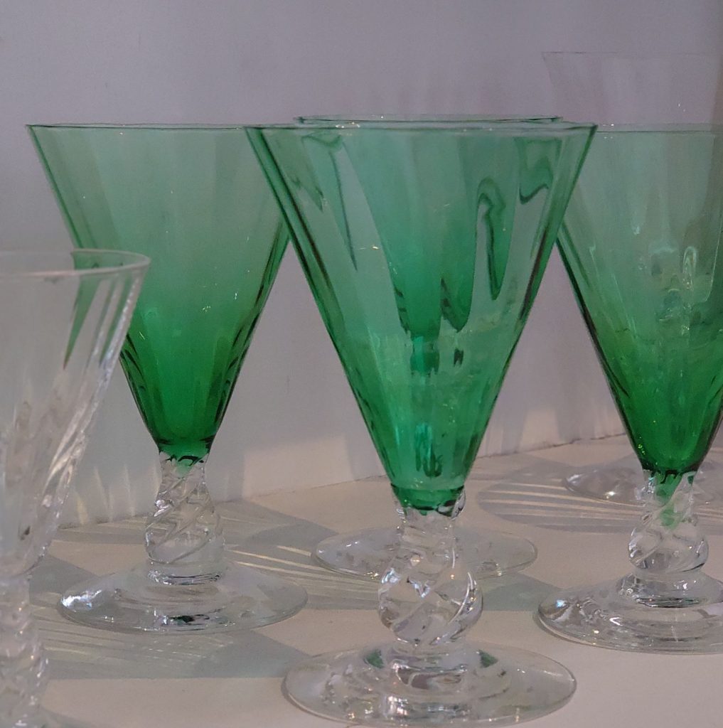 Grønne hvidvinsglas, 'Ida' fra Holmegaard