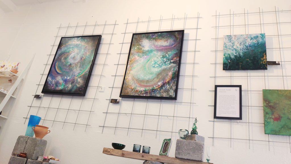 Udstillede værker af Amanda Arndal Gravesen