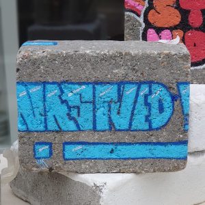 Maleri på beton af K.A. Kristensen