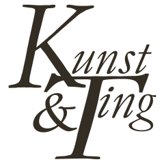 Kunst & Ting logo mørk brun