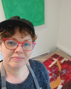 Kirstine A. Kristensen i altelieret