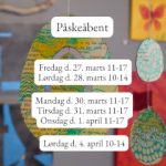 Oversigt med åbningstider for påskedagene 2026