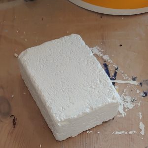 Malet betonsten