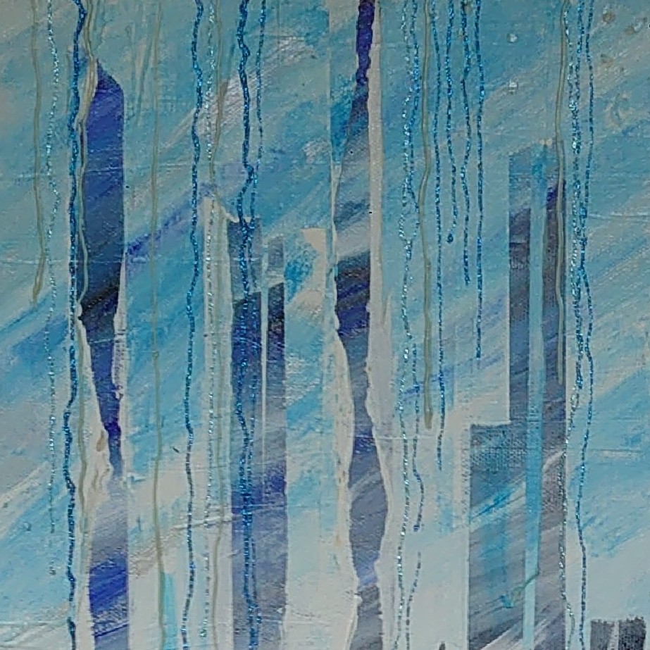 Udsnit fra maleri 'I opløsning'