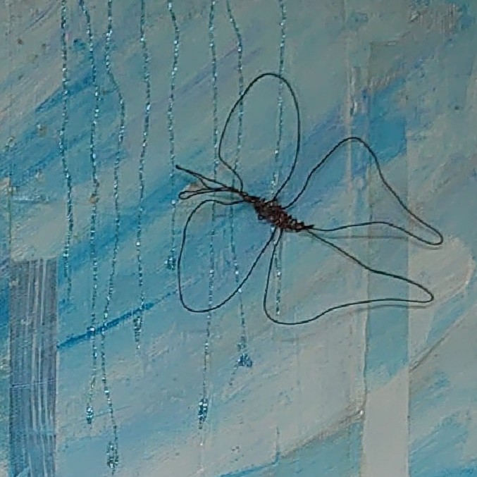 Udsnit fra maleri 'I opløsning'