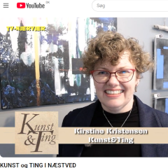 Skærmprint fra TV-nærværs YouTube indslag om Kunst & Ting